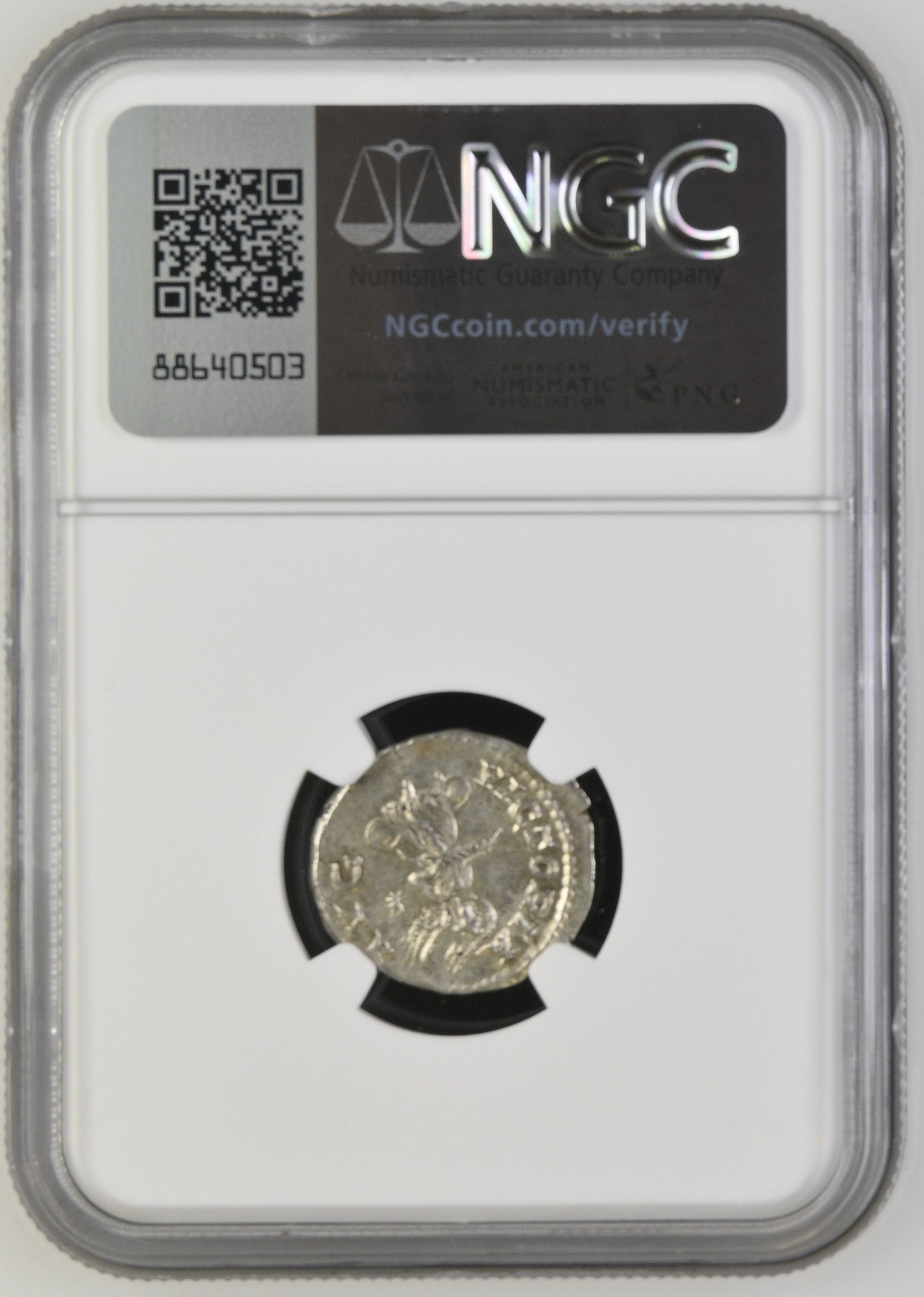 Roman Empire - Elagabalus - Silver Denarius - NGC AU - RIC:161b