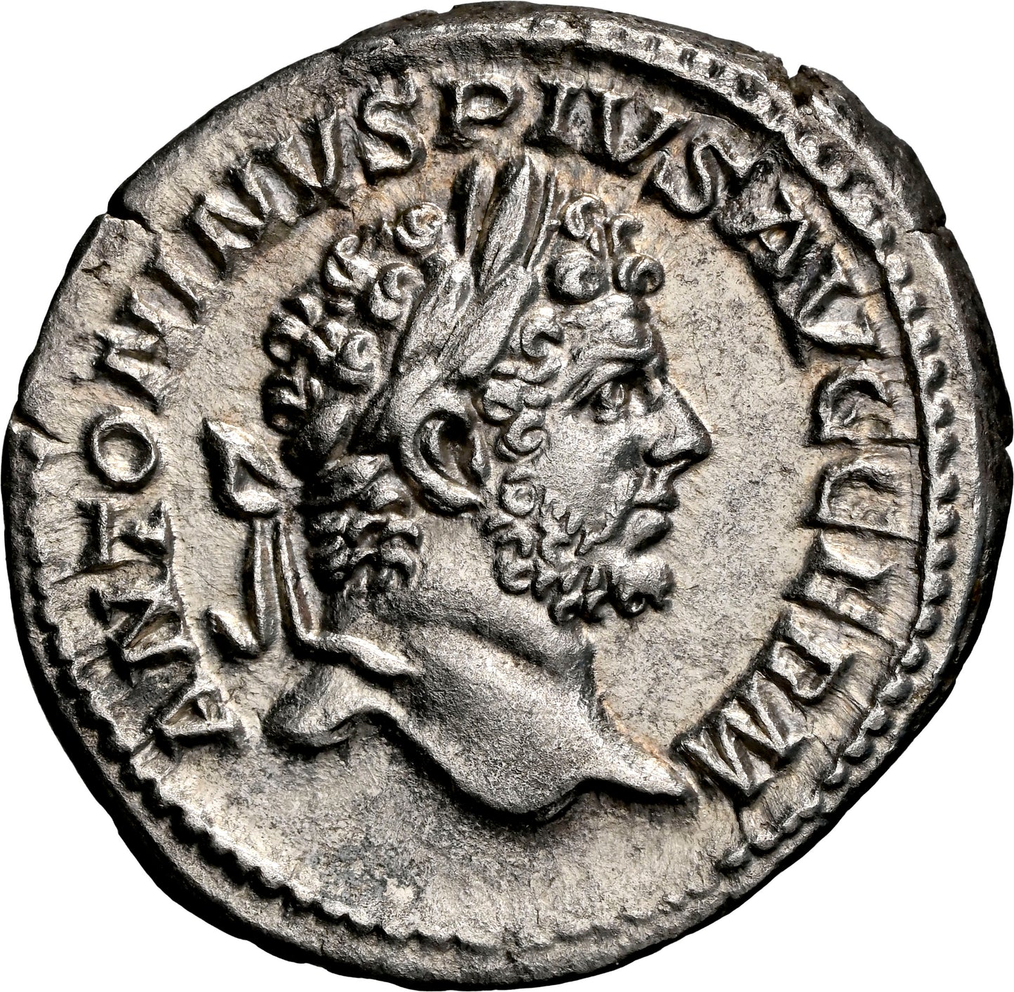 Roman Empire - Caracalla - Silver Denarius - NGC AU - RIC:238a