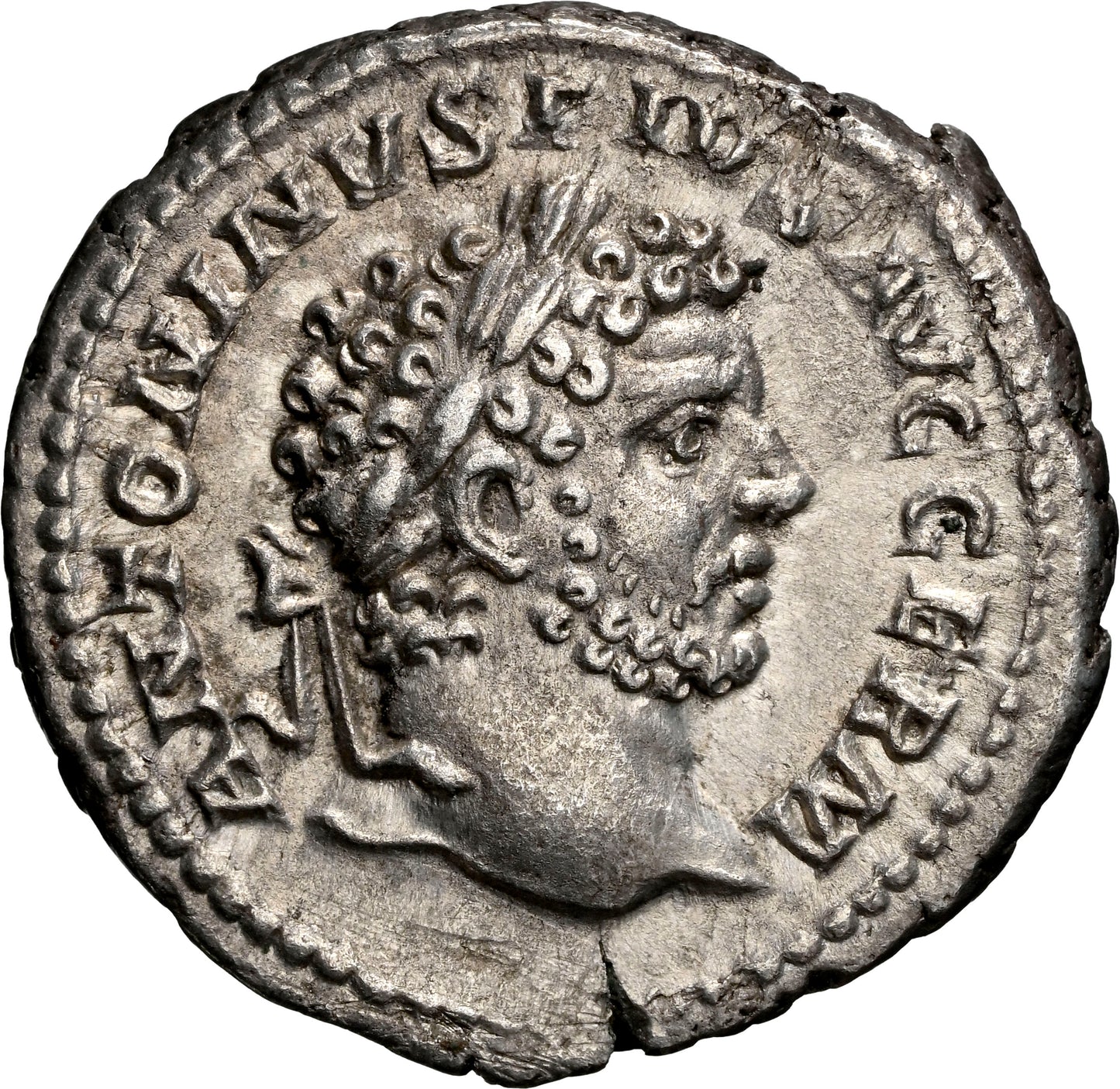 Roman Empire - Caracalla - Silver Denarius - NGC Ch XF - RIC:240