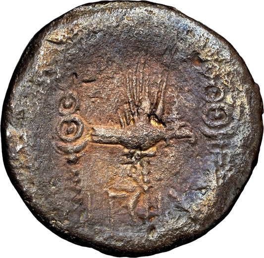 Roman Imperatorial - Marc Antony - Silver Denarius - NGC VF - Crawf. 37