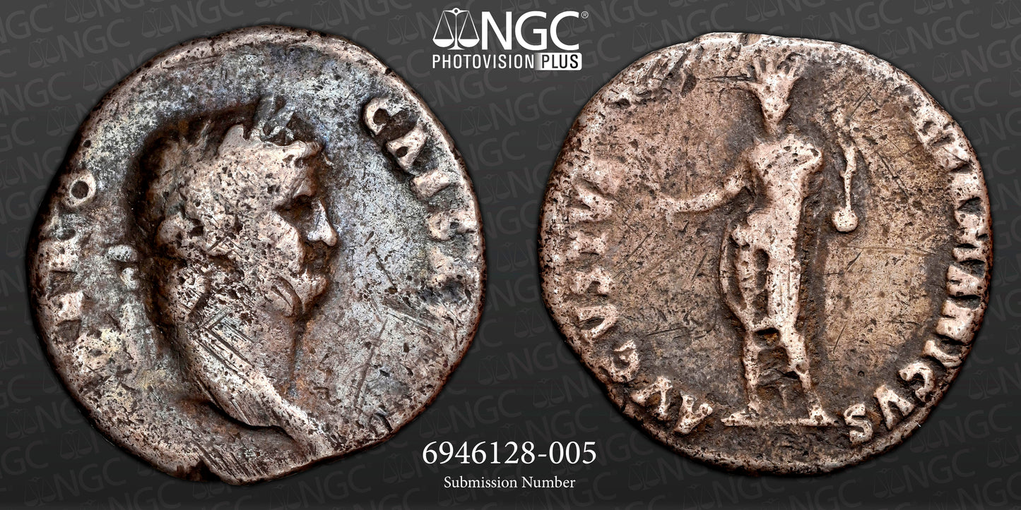 Roman Empire - Nero - Silver Denarius - NGC VG - RIC:42