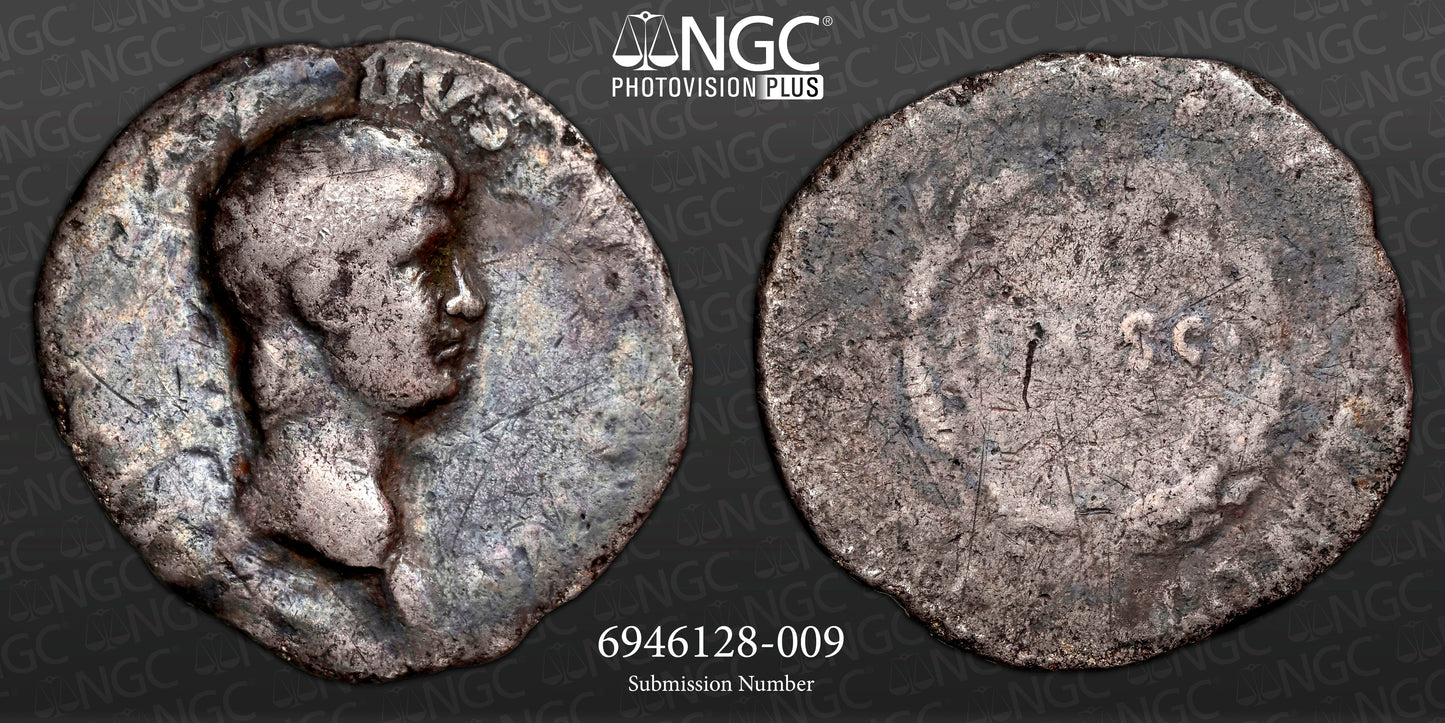 Roman Empire - Nero - Silver Denarius - NGC G - RIC:18/23