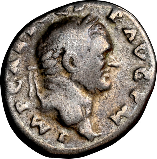 Roman Empire - Vespasian - Silver Denarius - NGC VG - RIC:37