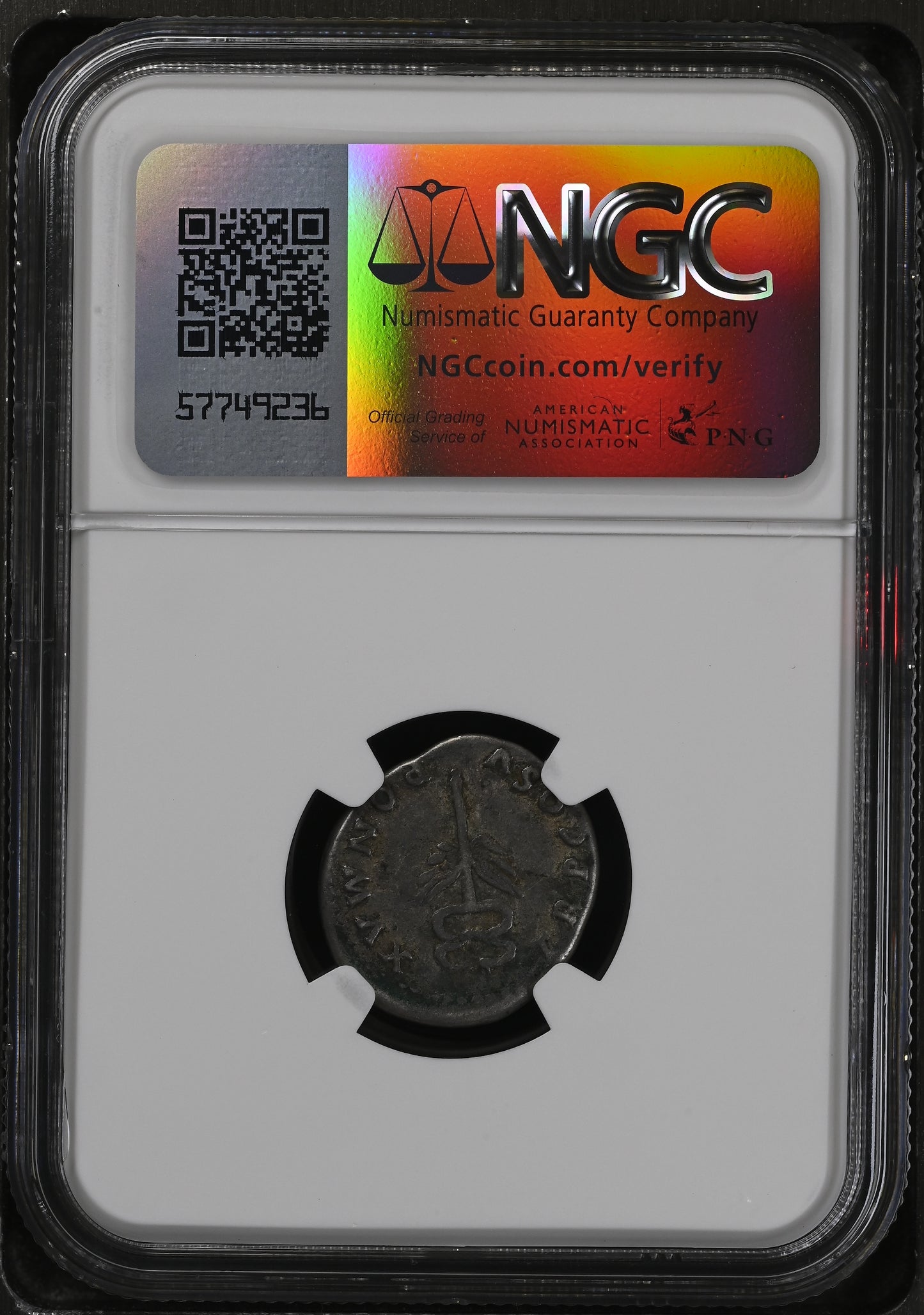Roman Empire - Vespasian - Silver Denarius - NGC VG - RIC:43