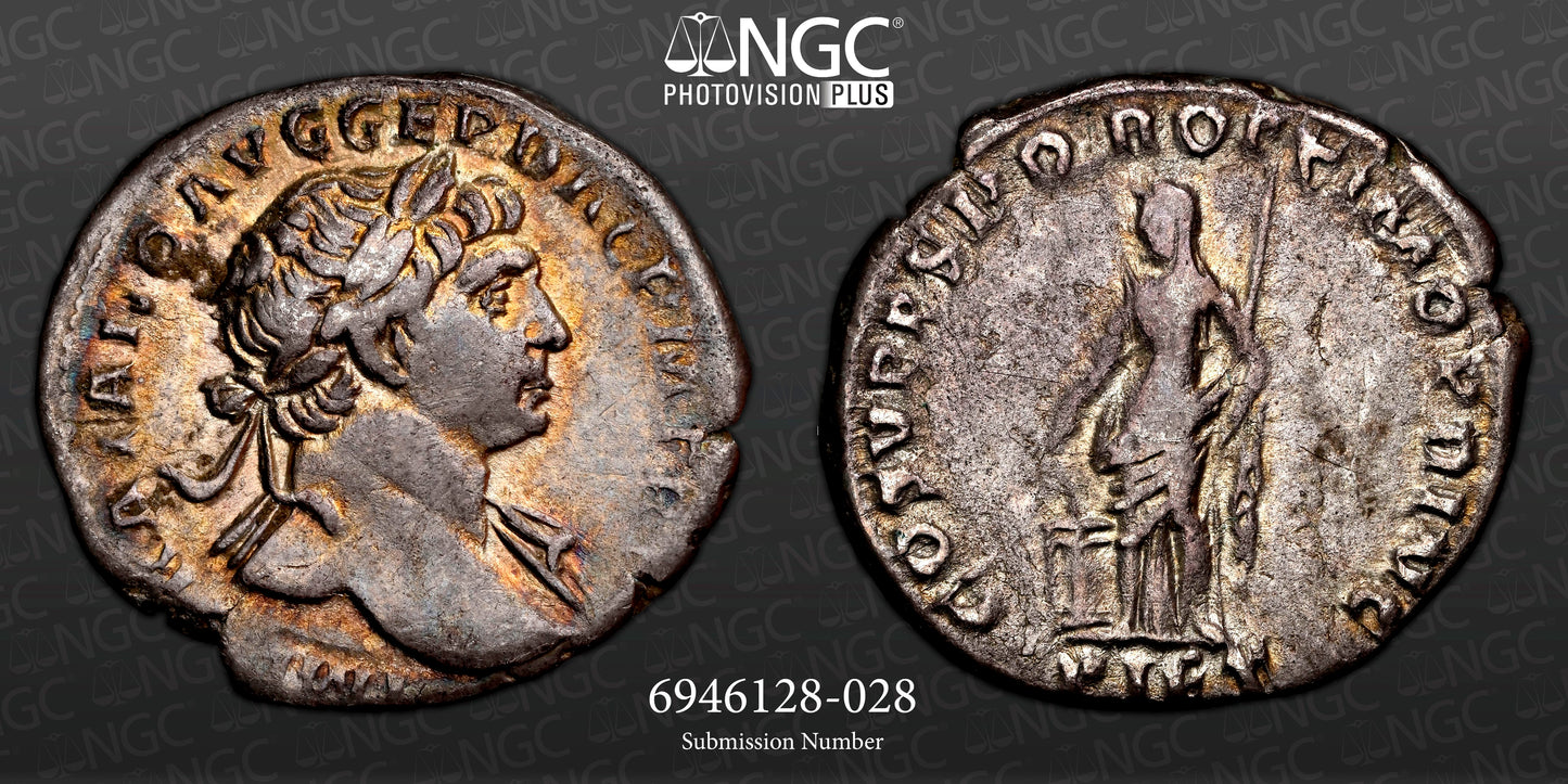 Roman Empire - Trajan - Silver Denarius - NGC VF - RIC:104