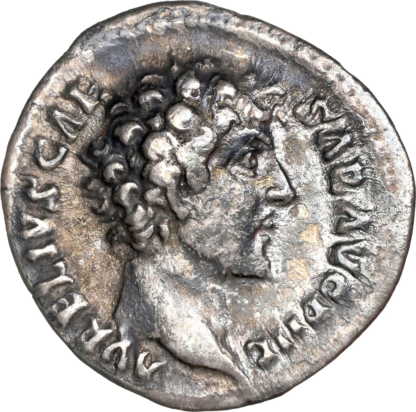 Roman Empire - Marcus Aurelius - Silver Denarius - NGC VF - RIC:437
