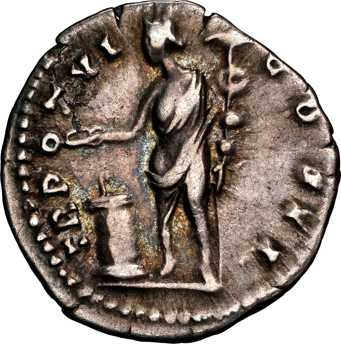 Roman Empire - Marcus Aurelius - Silver Denarius - NGC Ch VF - RIC:453b