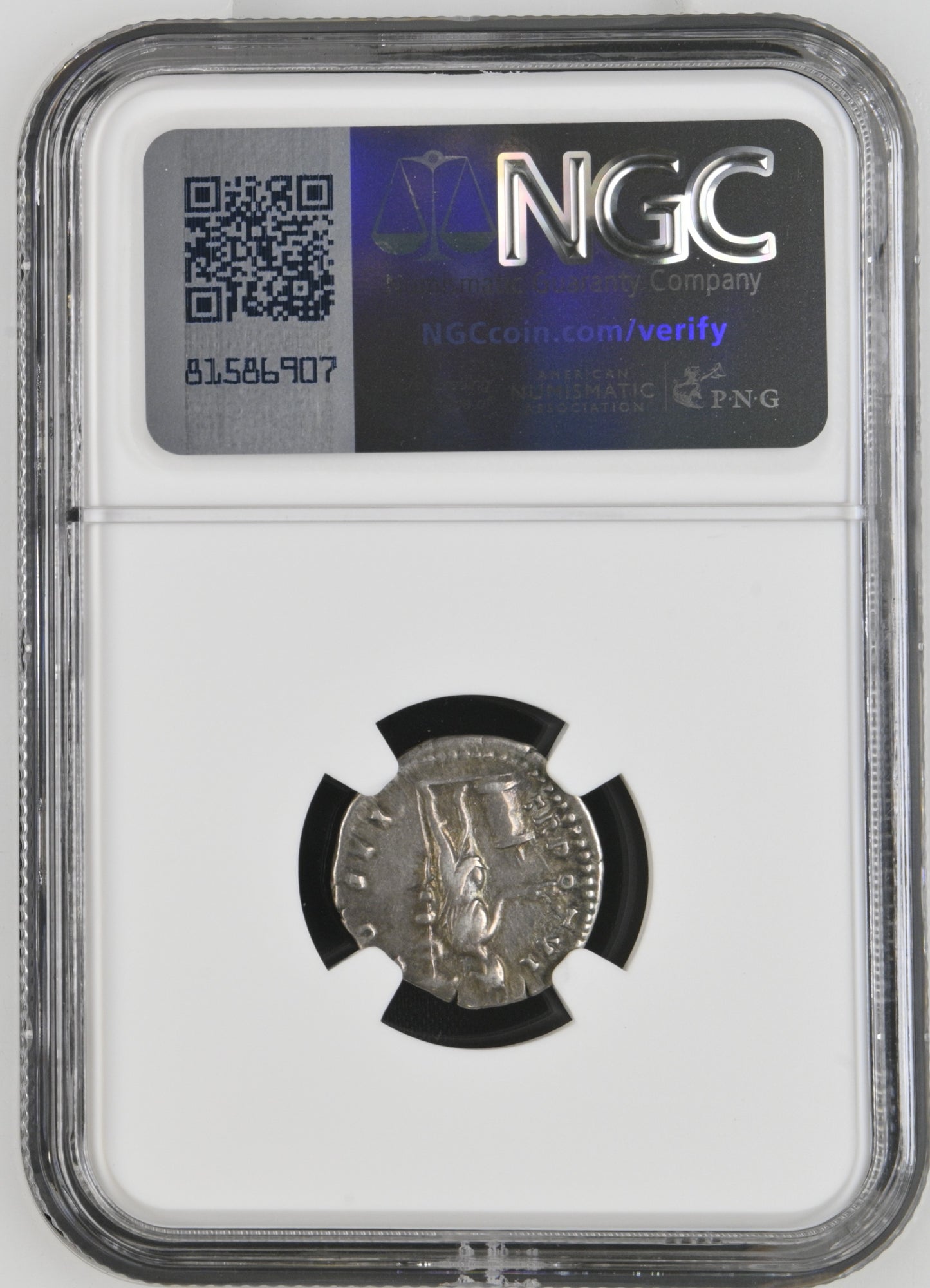 Roman Empire - Marcus Aurelius - Silver Denarius - NGC Ch VF - RIC:453b
