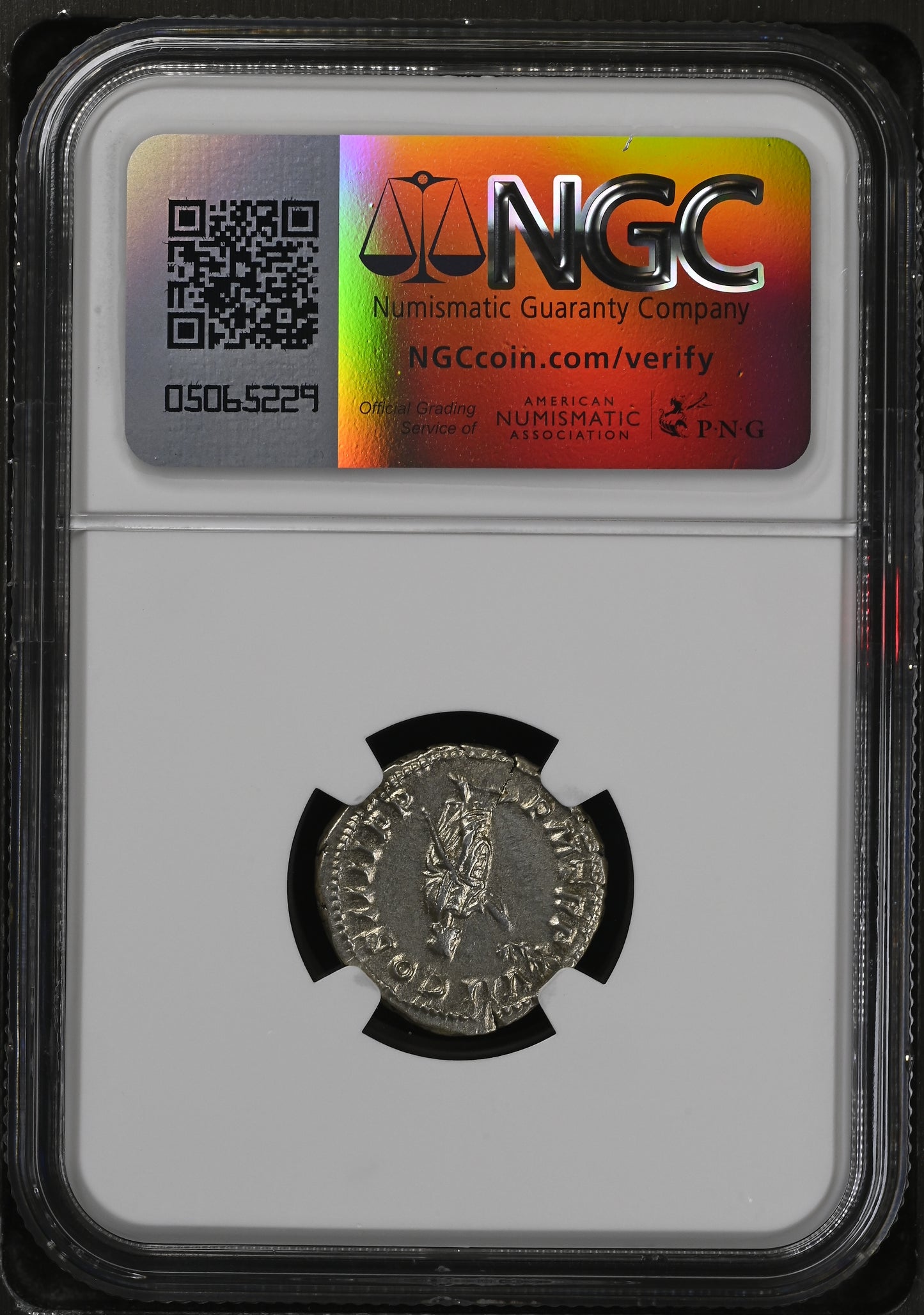 Roman Empire - Caracalla - Silver Denarius - NGC AU - RIC:246