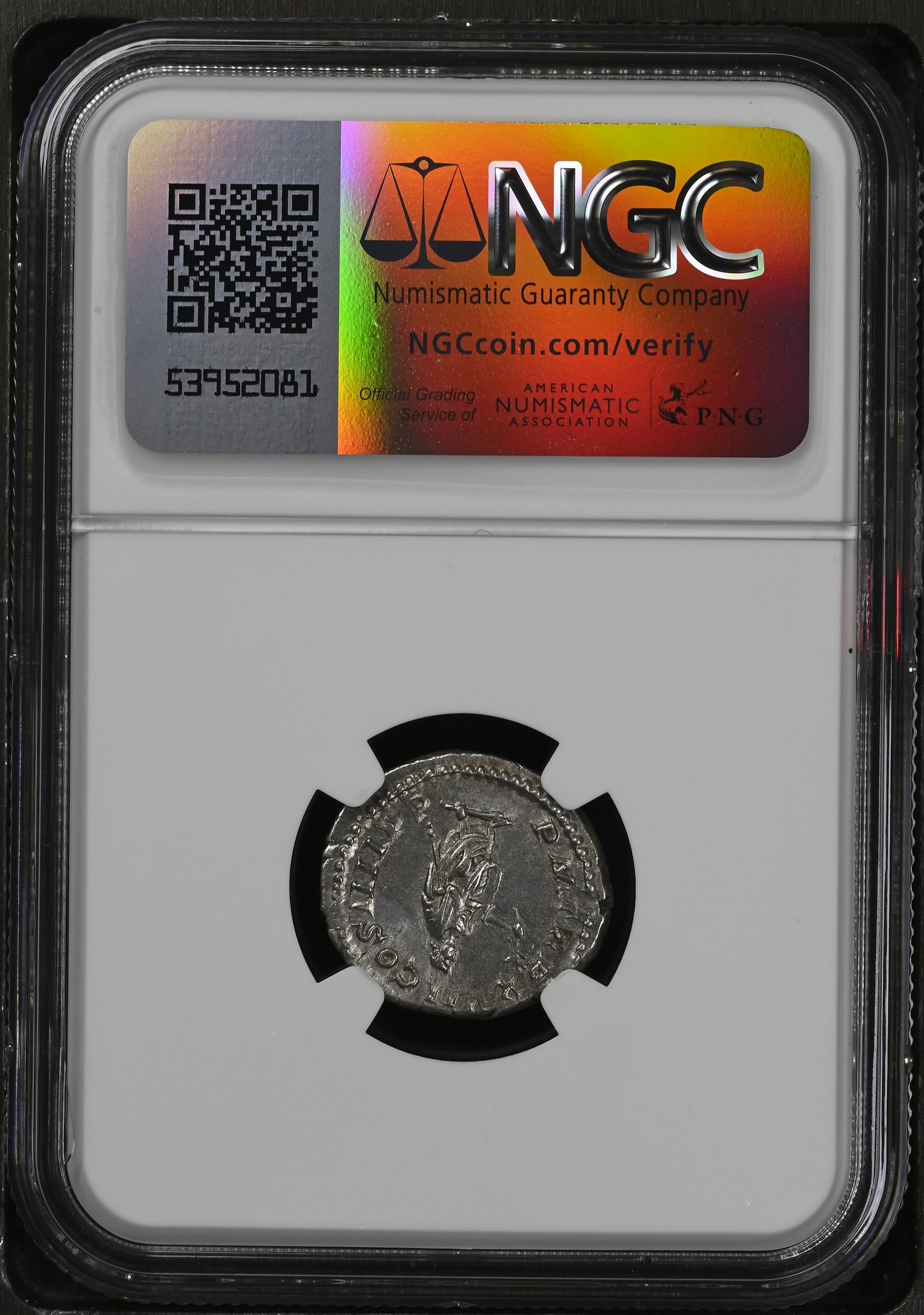 Roman Empire - Caracalla - Silver Denarius - NGC Ch AU - RIC:246