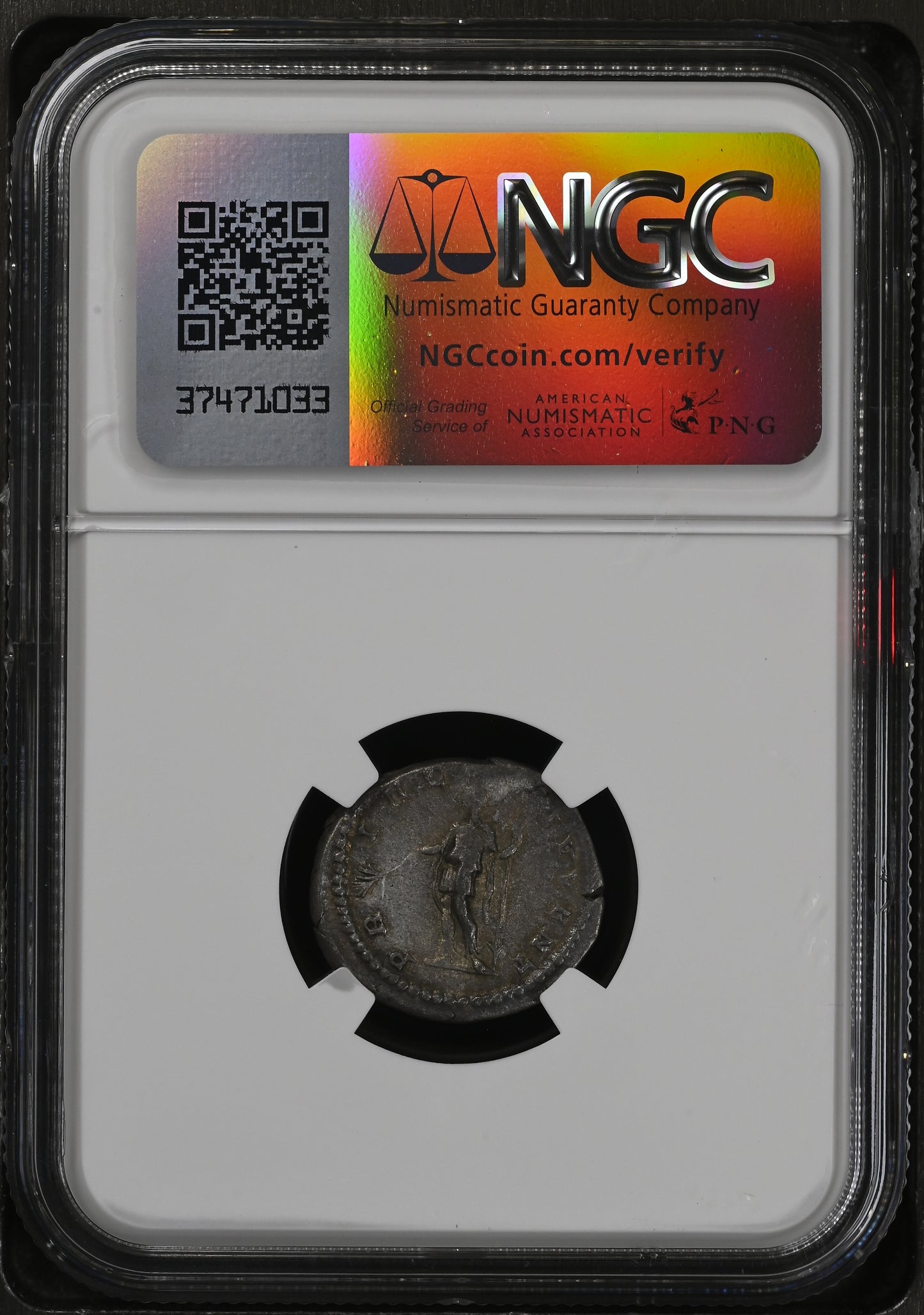 Roman Empire - Geta - Silver Denarius - NGC VF - RIC:15a