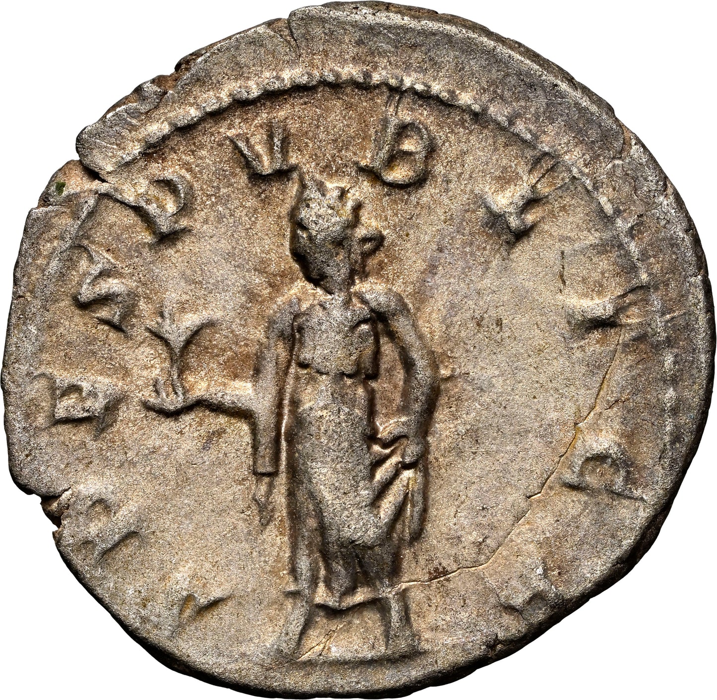 Roman Empire - Herennius Etruscus - Silver Double-Denarius - NGC Ch VF - RIC:149