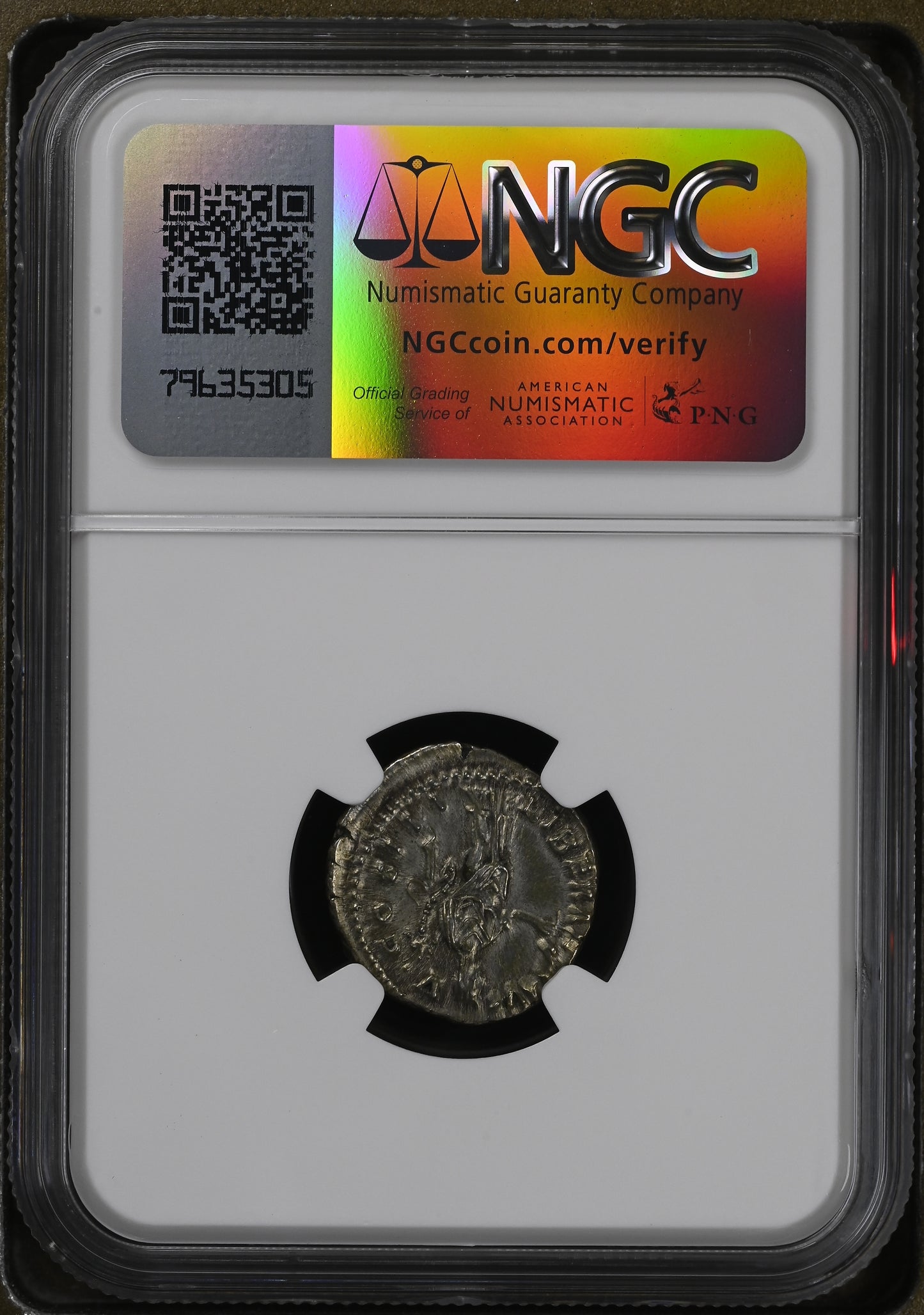 Roman Empire - Marcus Aurelius - Silver Denarius - NGC AU - RIC:206