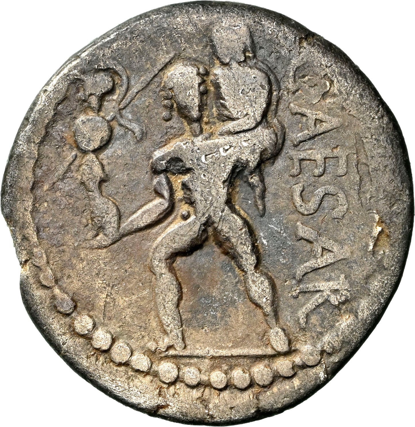 Roman Imperatorial - Julius Caesar - Silver Denarius - NGC F - Crawf. 458/1