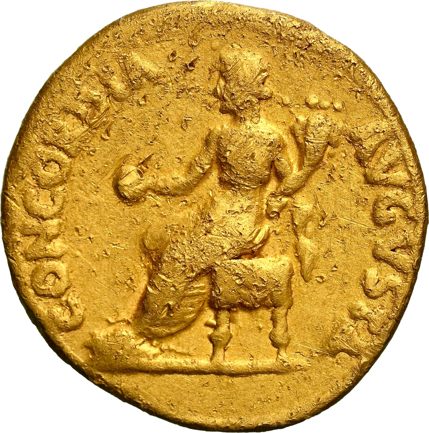 Roman Empire - Nero - Gold Aureus - NGC Ch F - RIC:48