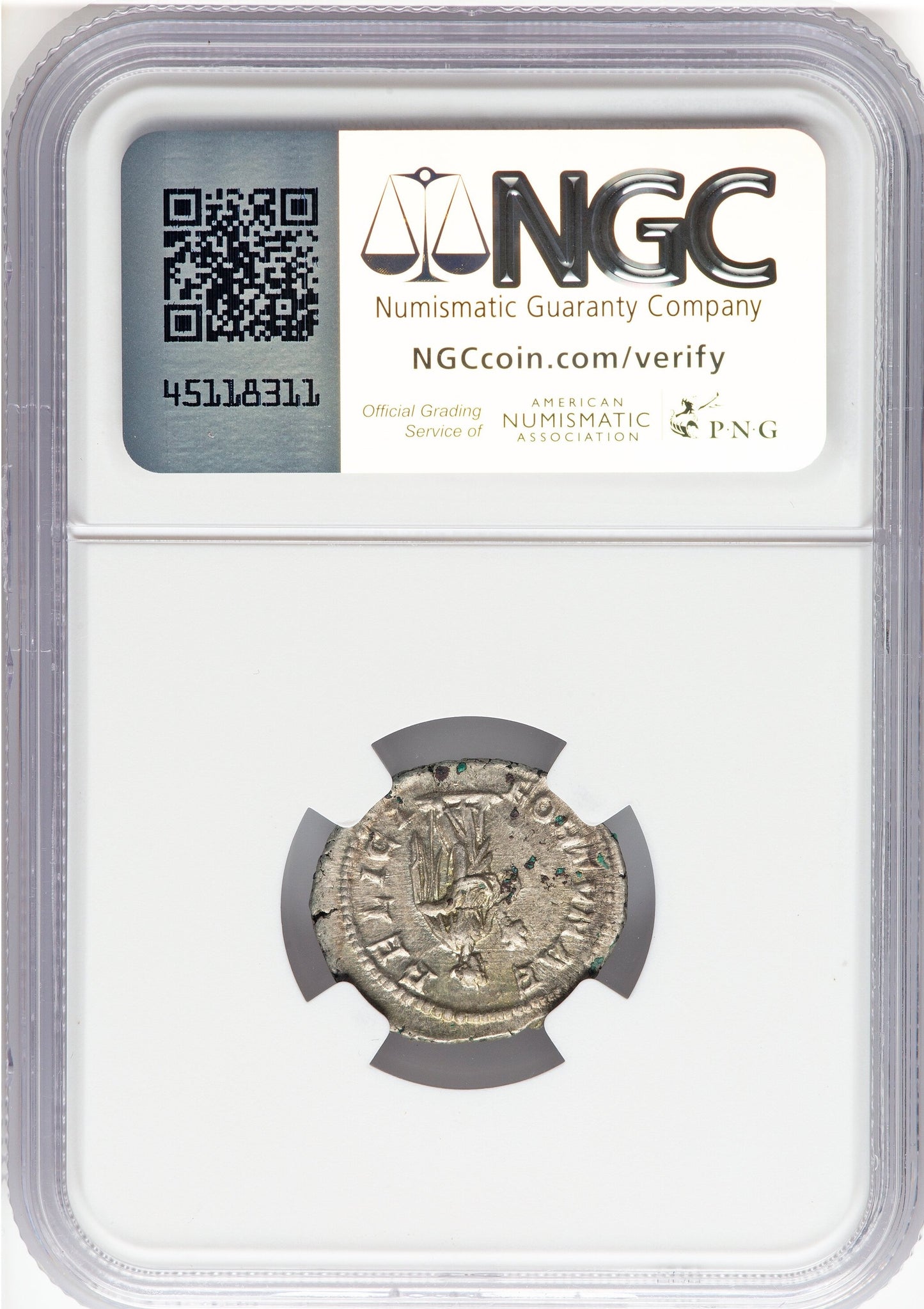 Roman Empire - Julia Domna - Silver Denarius - NGC Ch AU - RIC:552