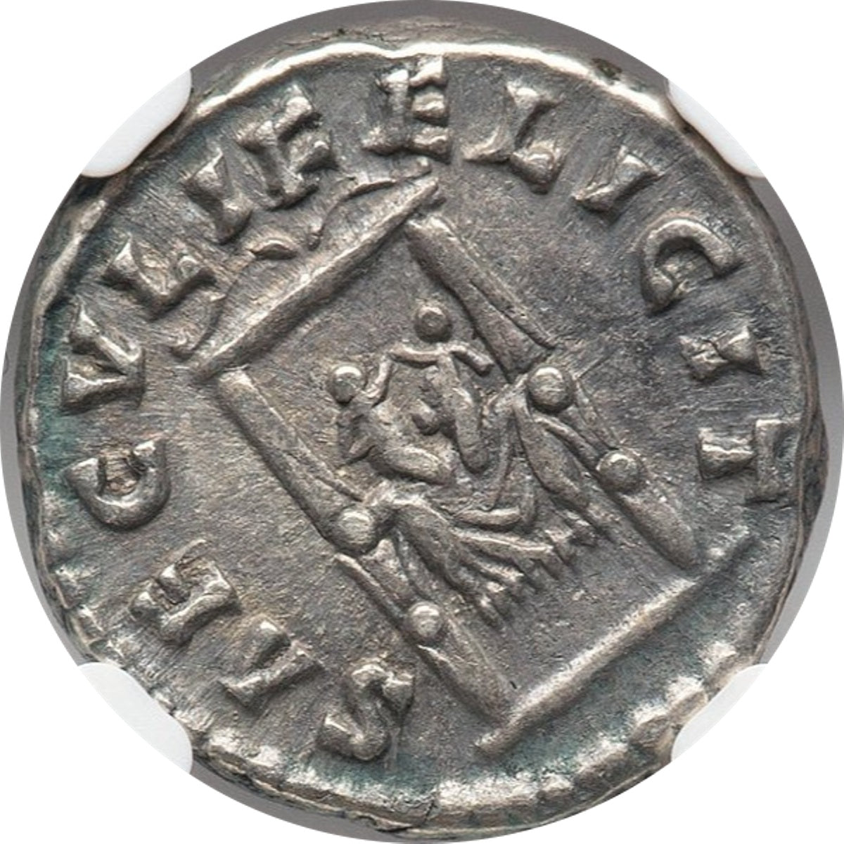 Roman Empire - Faustina II - Silver Denarius - NGC VF