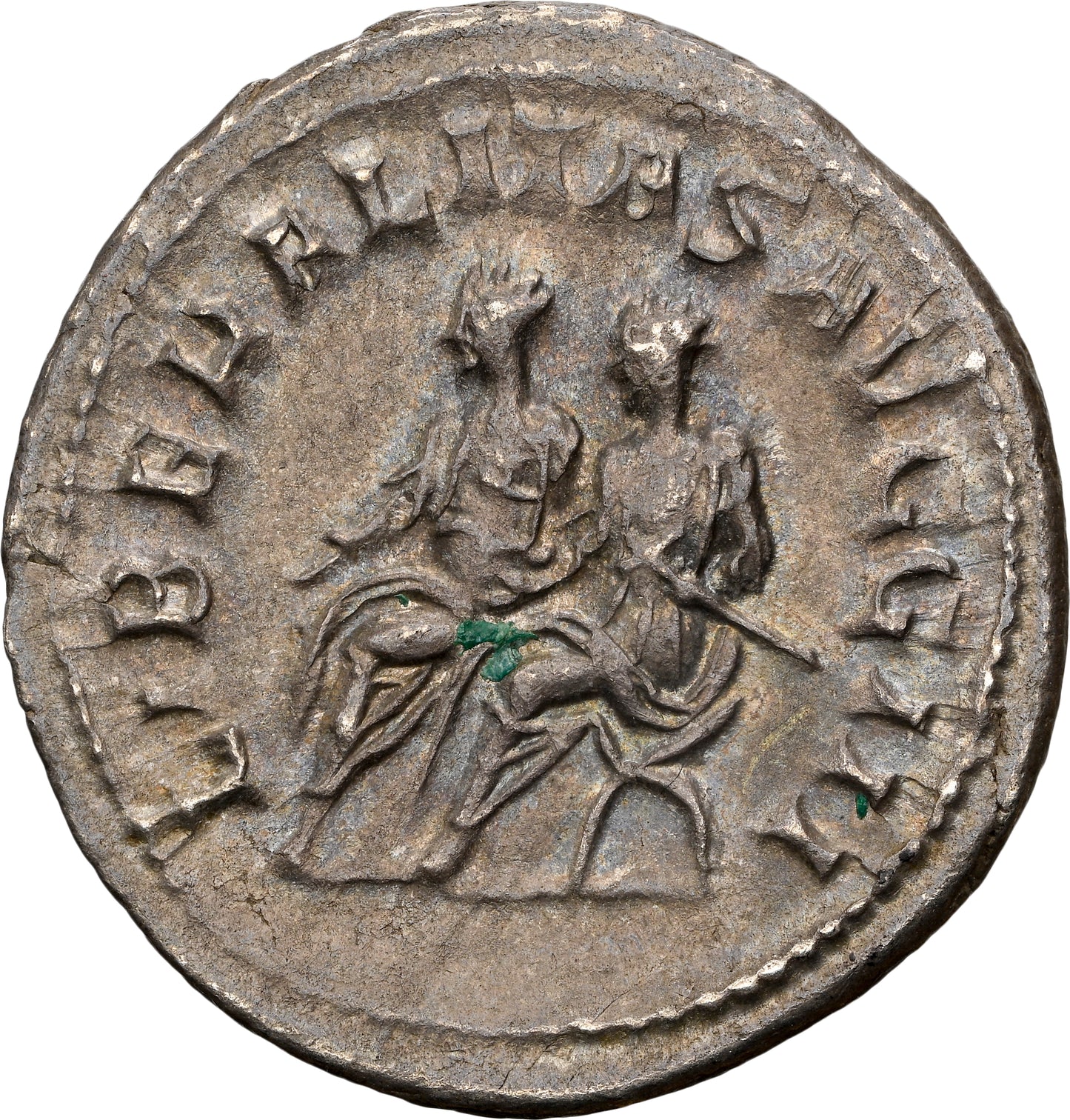 Roman Empire - Philip II - Silver Double-Denarius - NGC Ch XF