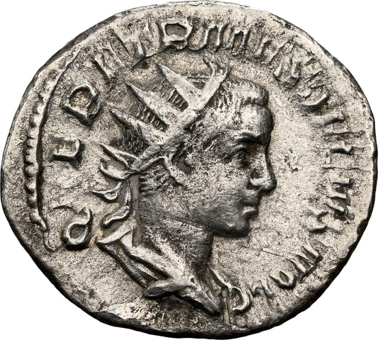 Roman Empire - Herennius Etruscus - Silver Double-Denarius - NGC VF