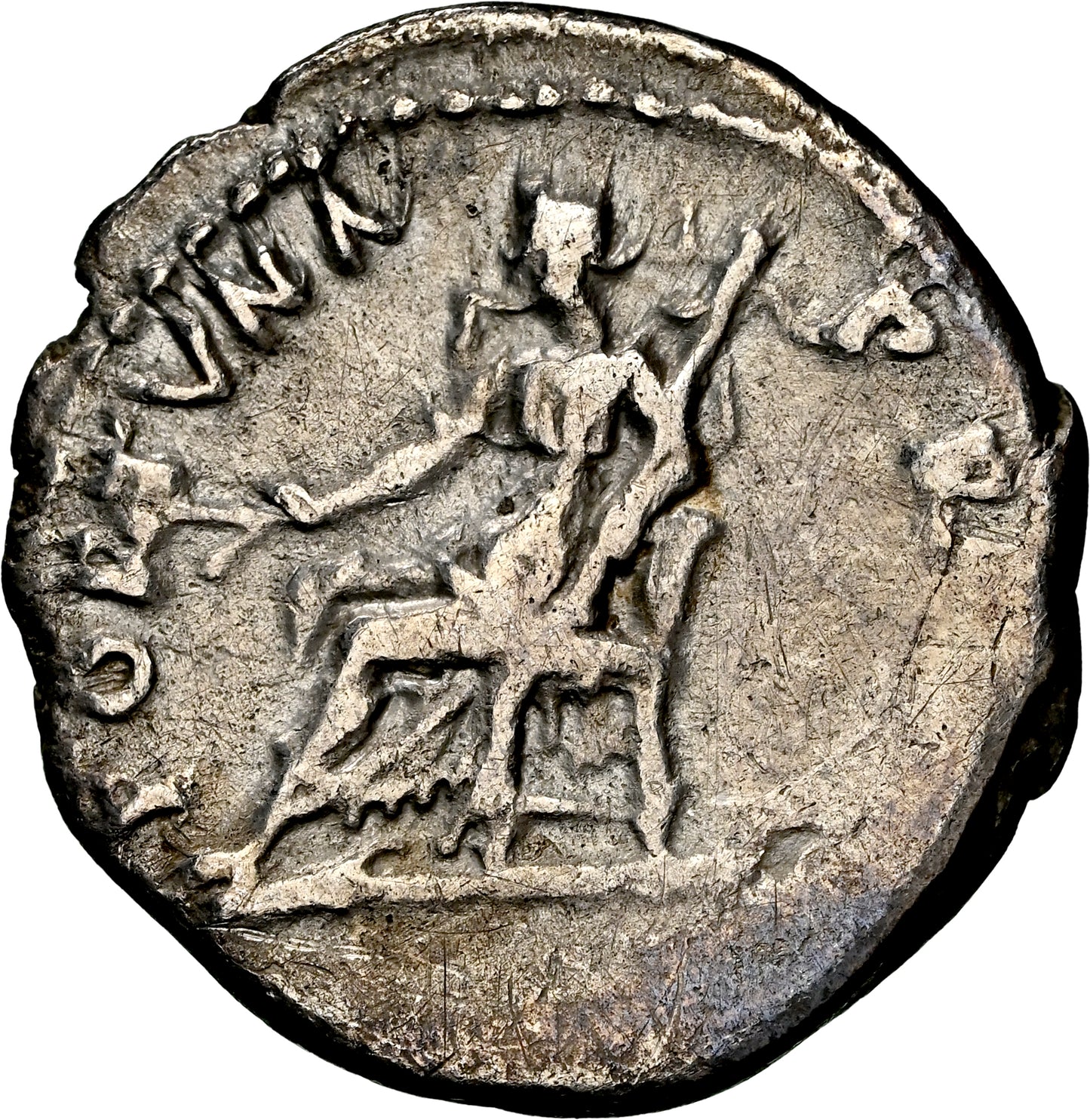 Roman Empire - Nerva - Silver Denarius - NGC Ch VF - RIC:17