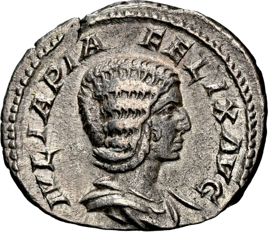 Roman Empire - Julia Domna - Silver Denarius - NGC Ch VF - RIC:373a