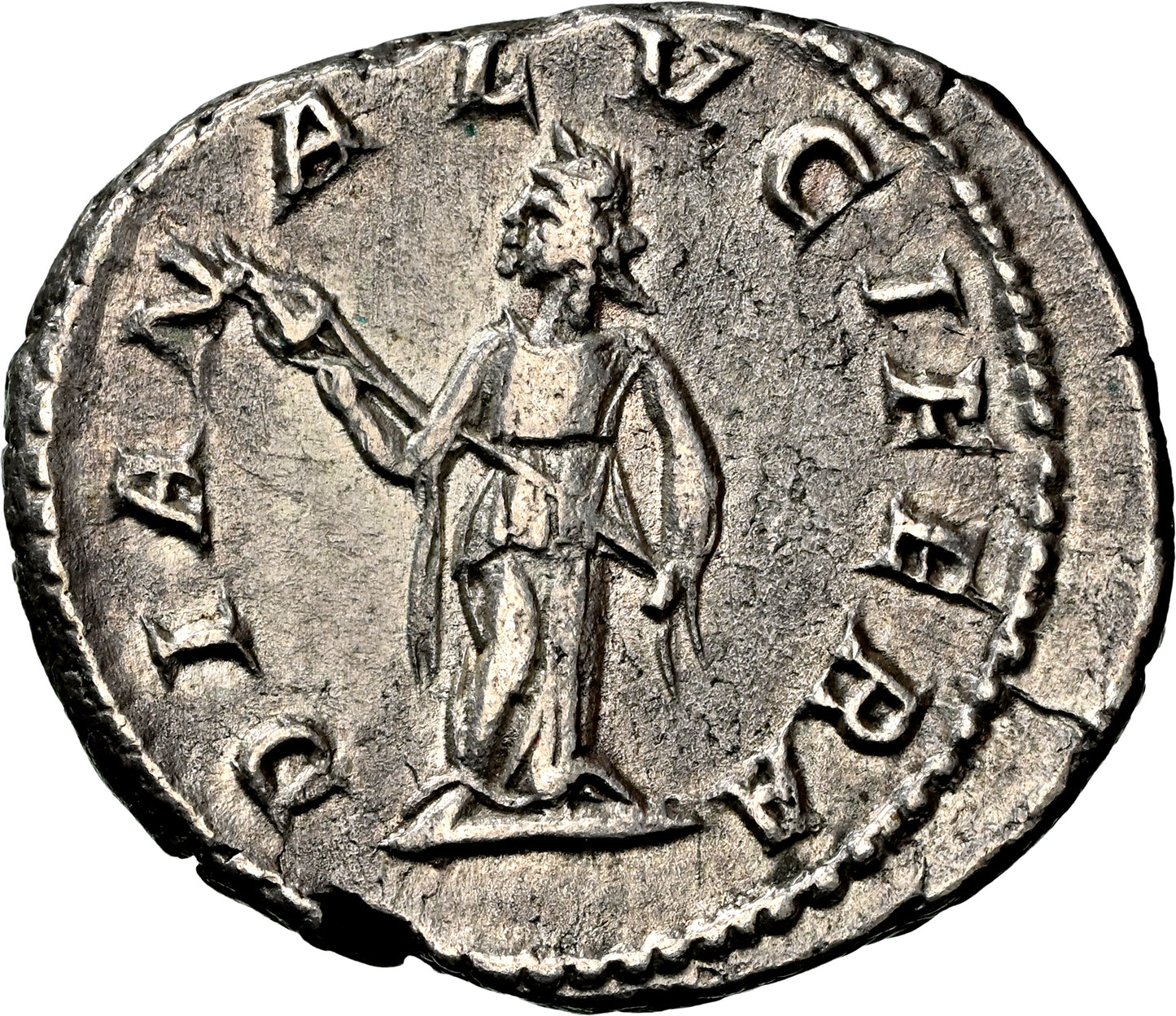 Roman Empire - Julia Domna - Silver Denarius - NGC Ch VF - RIC:373a