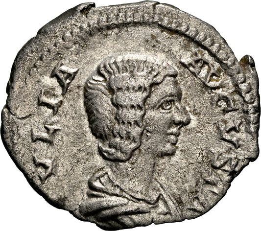 Roman Empire - Julia Domna - Silver Denarius - NGC Ch VF - RIC:559
