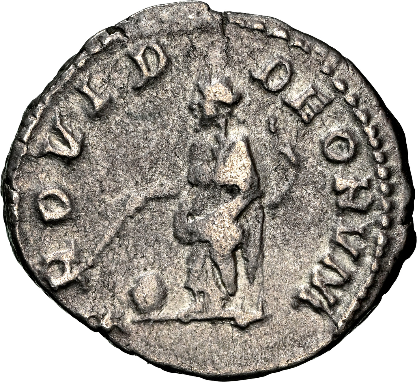 Roman Empire - Geta - Silver Denarius - NGC Ch XF - RIC:51