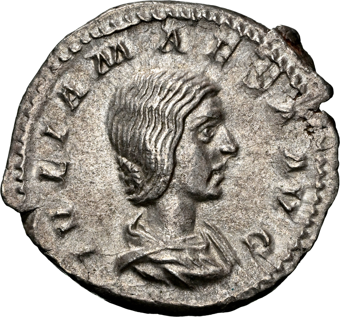 Roman Empire - Julia Maesa - Silver Denarius - NGC Ch XF - RIC:249