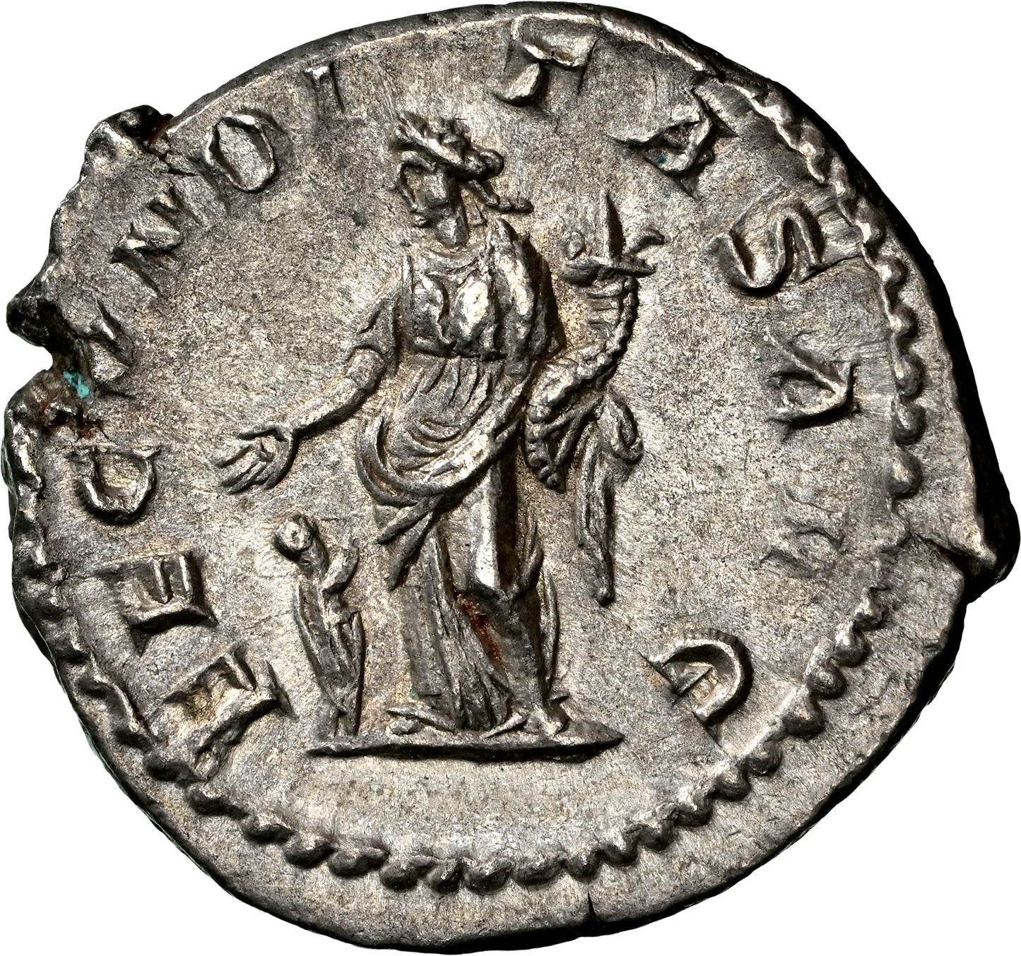 Roman Empire - Julia Maesa - Silver Denarius - NGC Ch XF - RIC:249