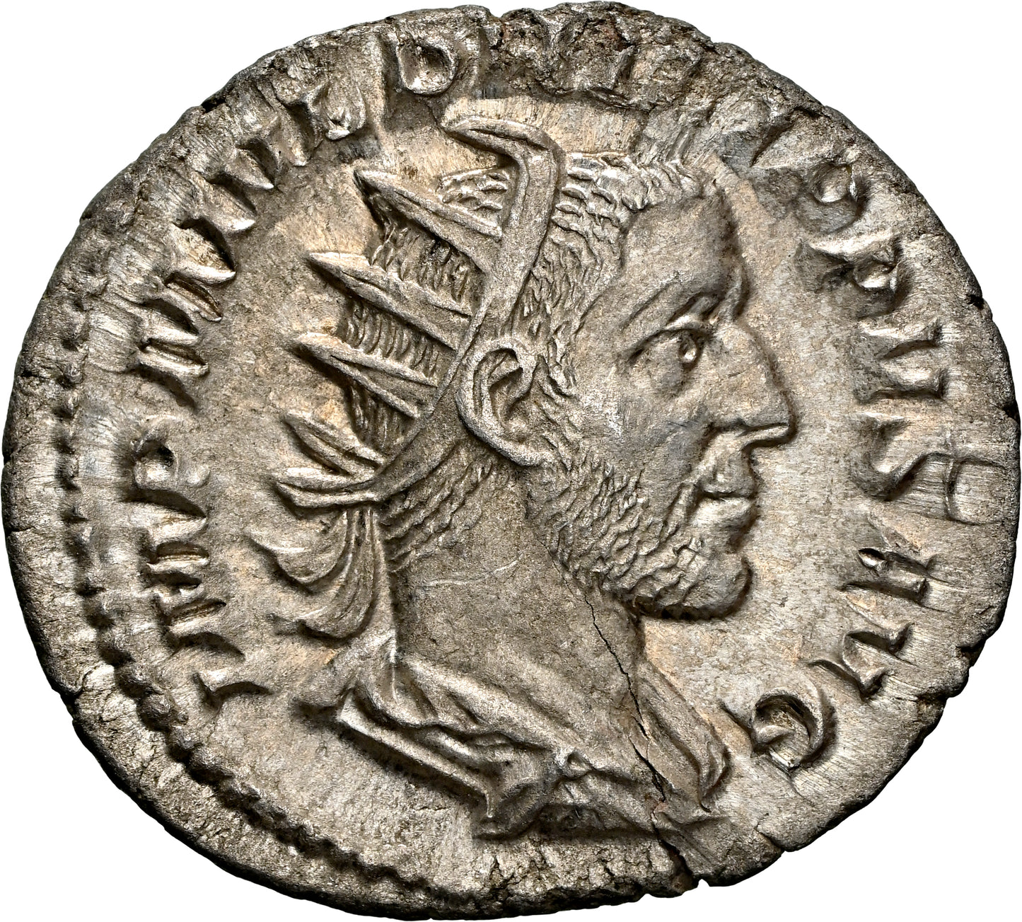 Roman Empire - Philip I - Silver Double-Denarius - NGC Ch AU - RIC:2b