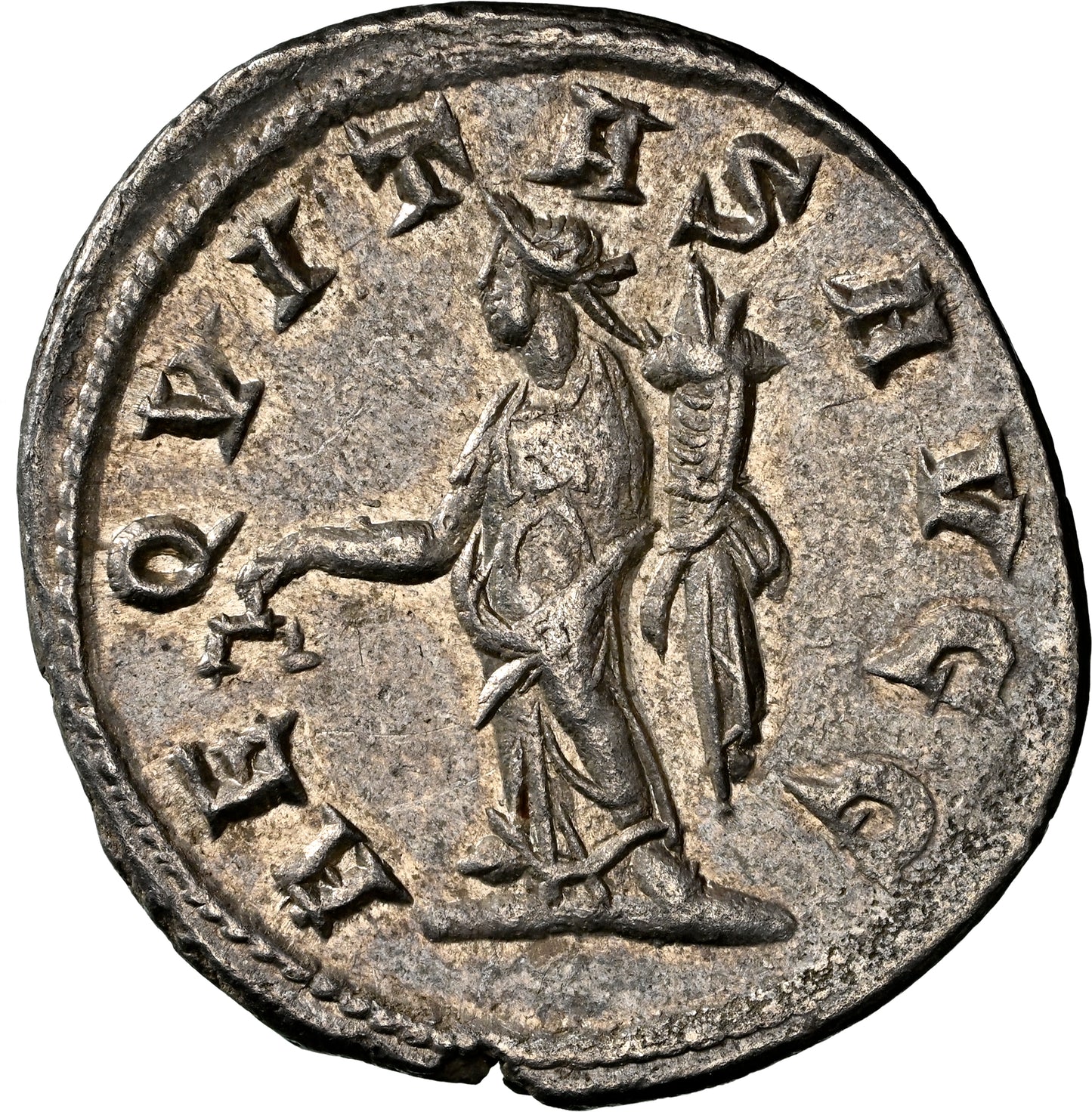 Roman Empire - Philip II - Silver Double-Denarius - NGC Ch XF - 240a