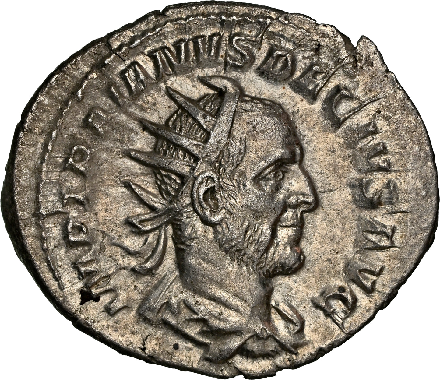 Roman Empire - Trajan Decius - Silver Double-Denarius - NGC Ch AU - RIC:12b