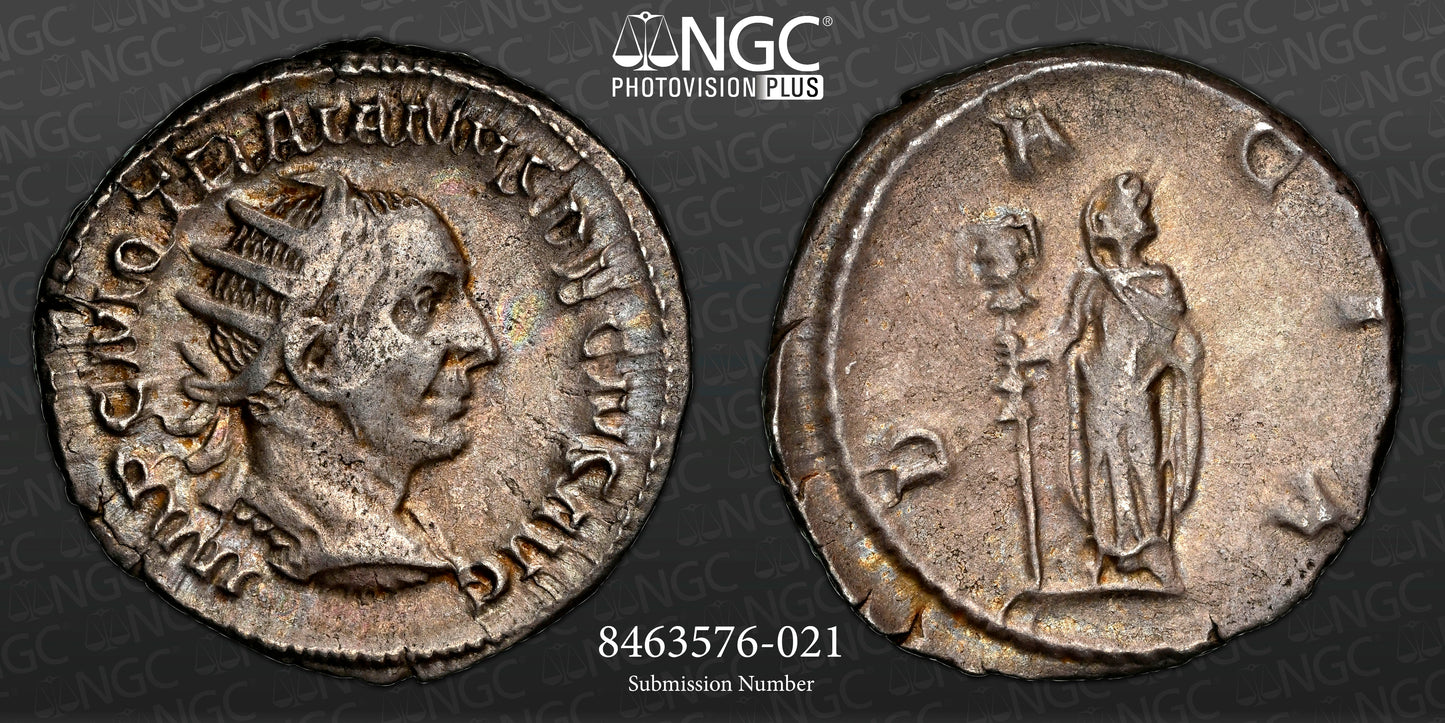 Roman Empire - Trajan Decius - Silver Double-Denarius - NGC VF - RIC:13