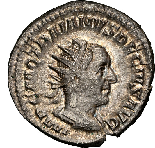 Roman Empire - Trajan Decius - Silver Double-Denarius - NGC AU - RIC:16c