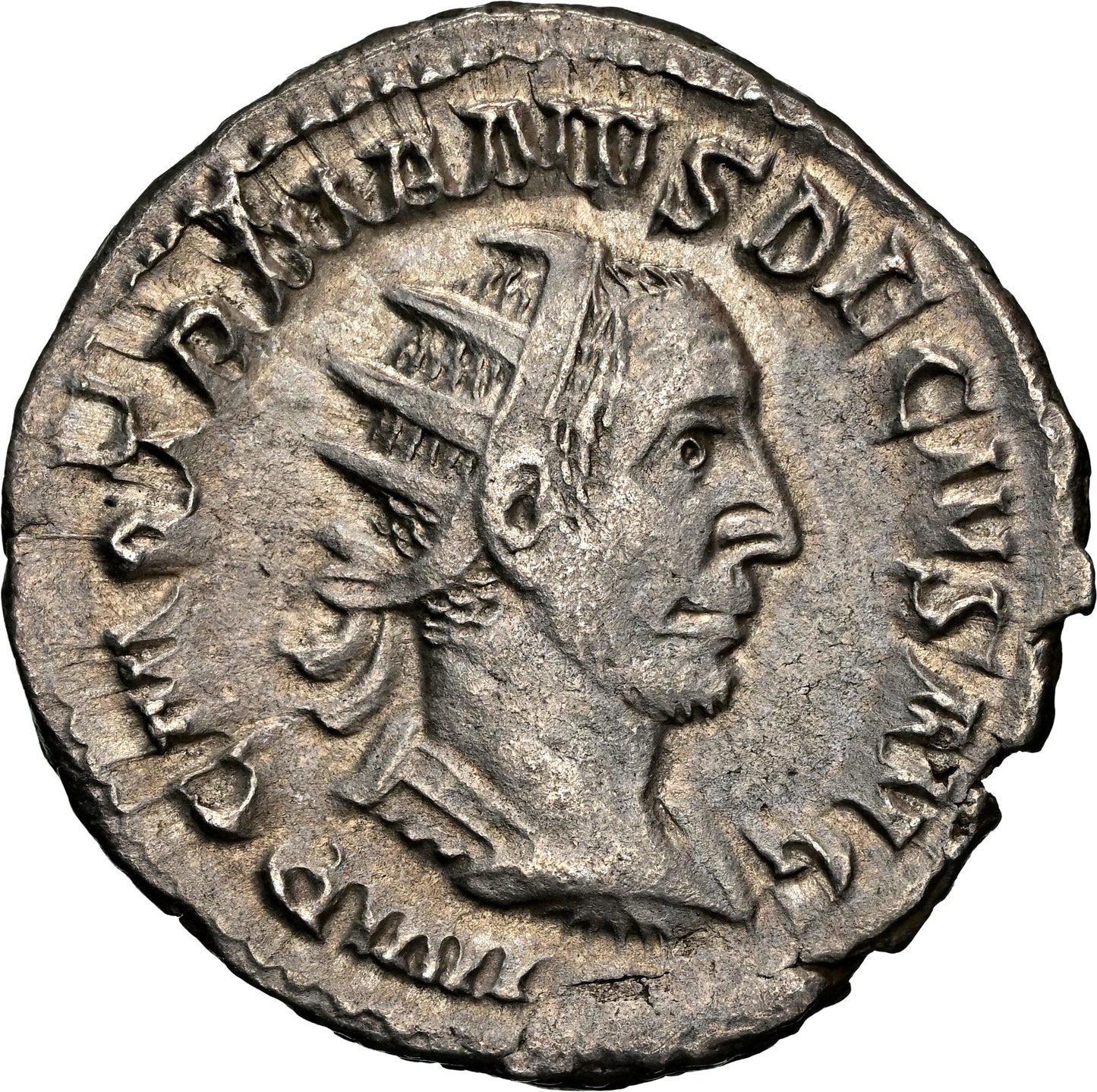 Roman Empire - Trajan Decius - Silver Double-Denarius - NGC Ch XF - RIC:16c