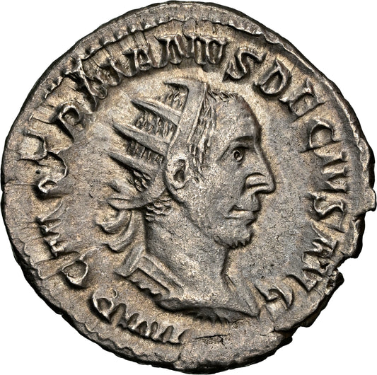 Roman Empire - Trajan Decius - Silver Double-Denarius - NGC Ch XF - RIC:16c