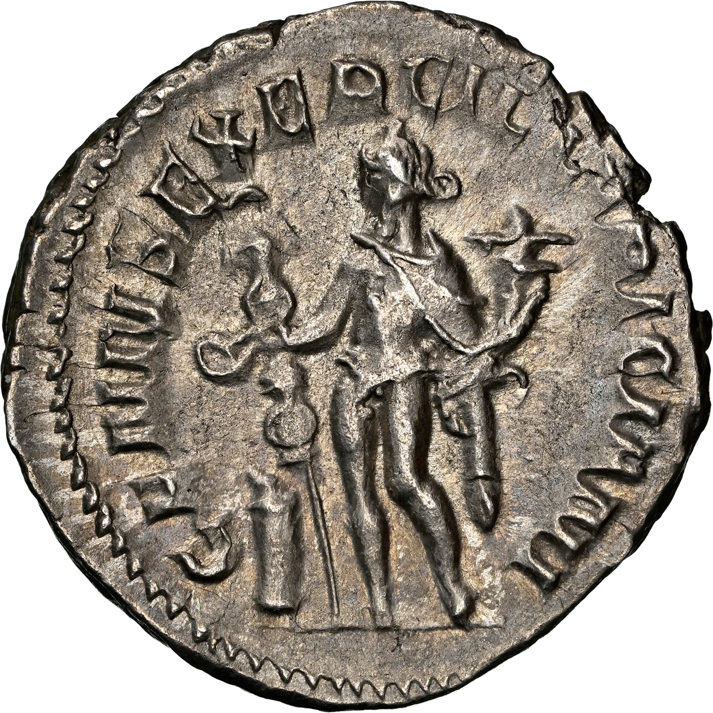 Roman Empire - Trajan Decius - Silver Double-Denarius - NGC Ch XF - RIC:16c