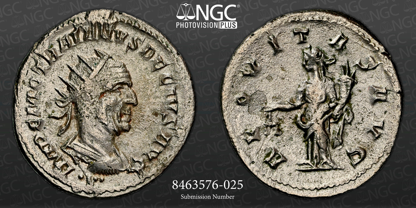 Roman Empire - Trajan Decius - Silver Double-Denarius - NGC Ch XF - RIC:80