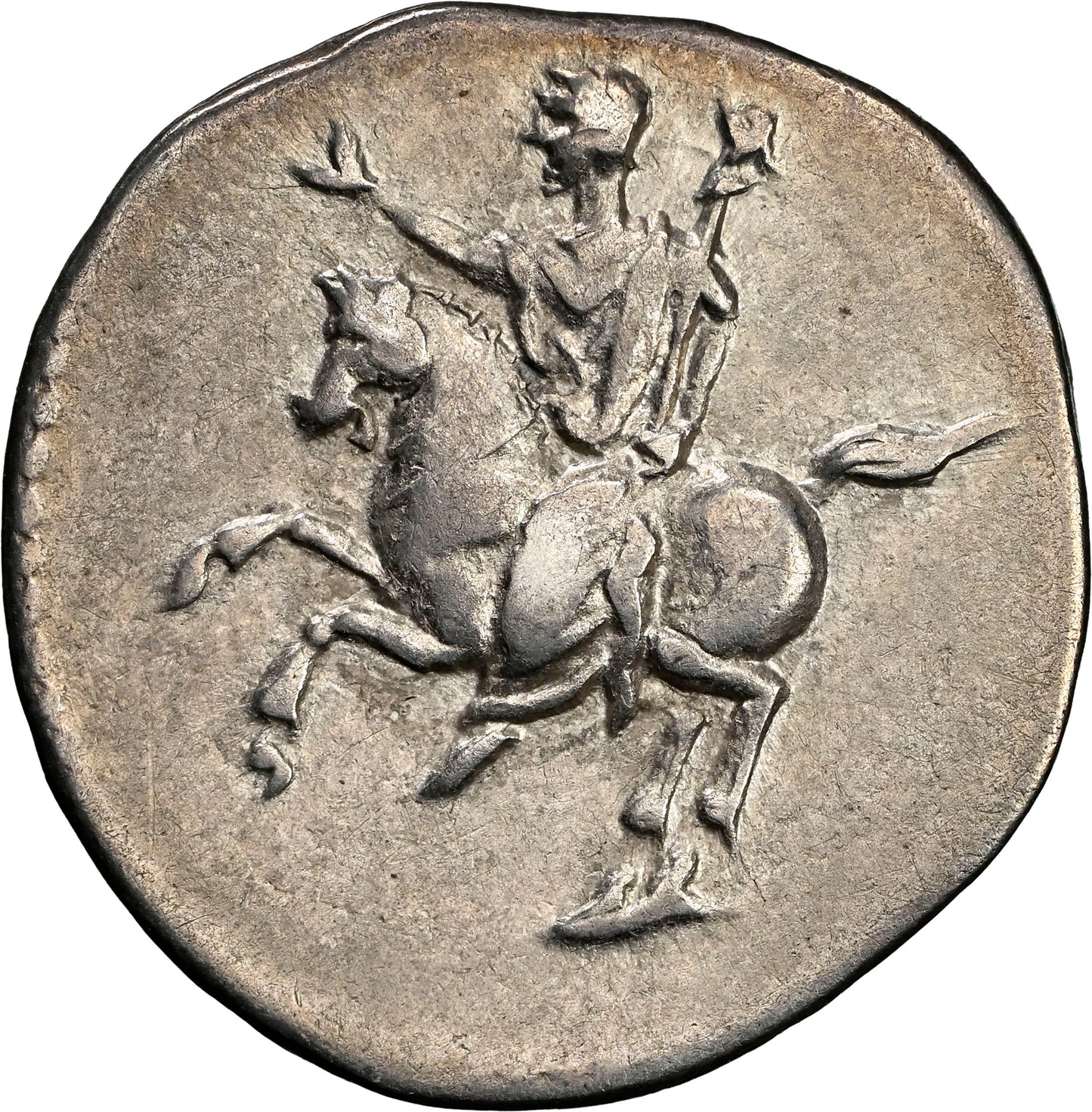 Roman Empire - Domitian - Silver Denarius - NGC VF - RIC:680