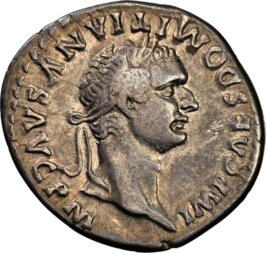 Roman Empire - Domitian - Silver Denarius - NGC VF - RIC:70