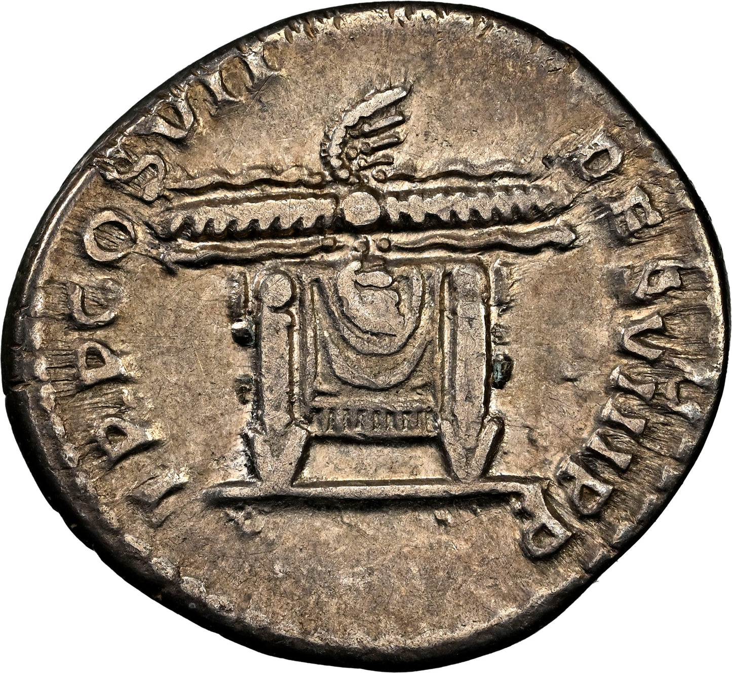 Roman Empire - Domitian - Silver Denarius - NGC VF - RIC:70