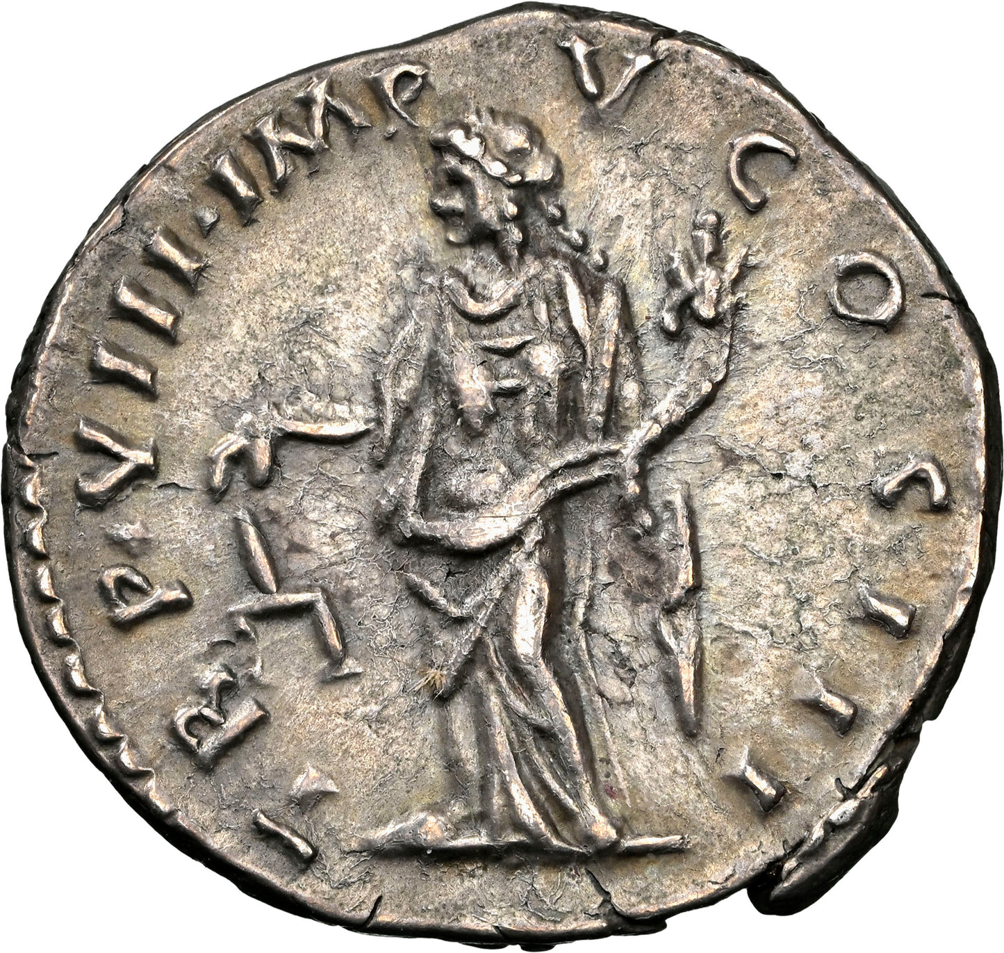 Roman Empire - Lucius Verus - Silver Denarius - NGC Ch XF - RIC:590
