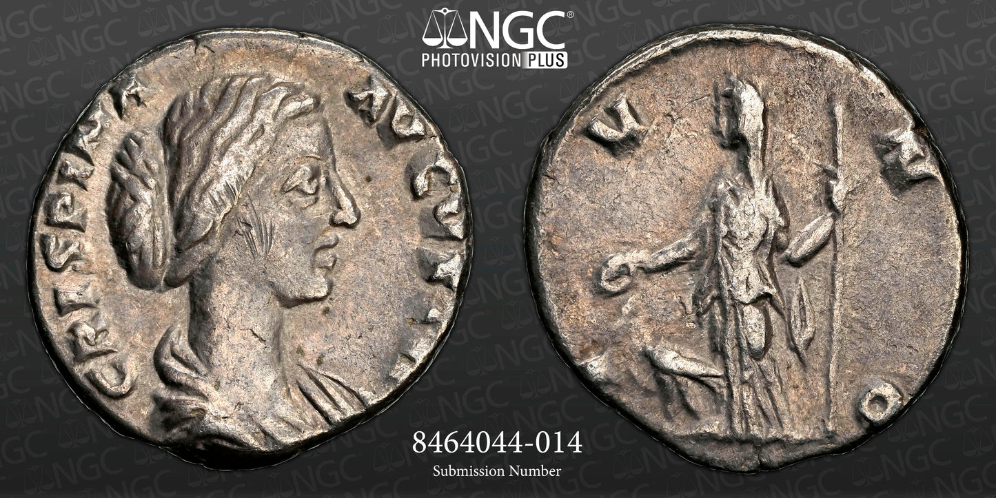 Roman Empire - Crispina - Silver Denarius - NGC VF - RIC:281 - RIC:283