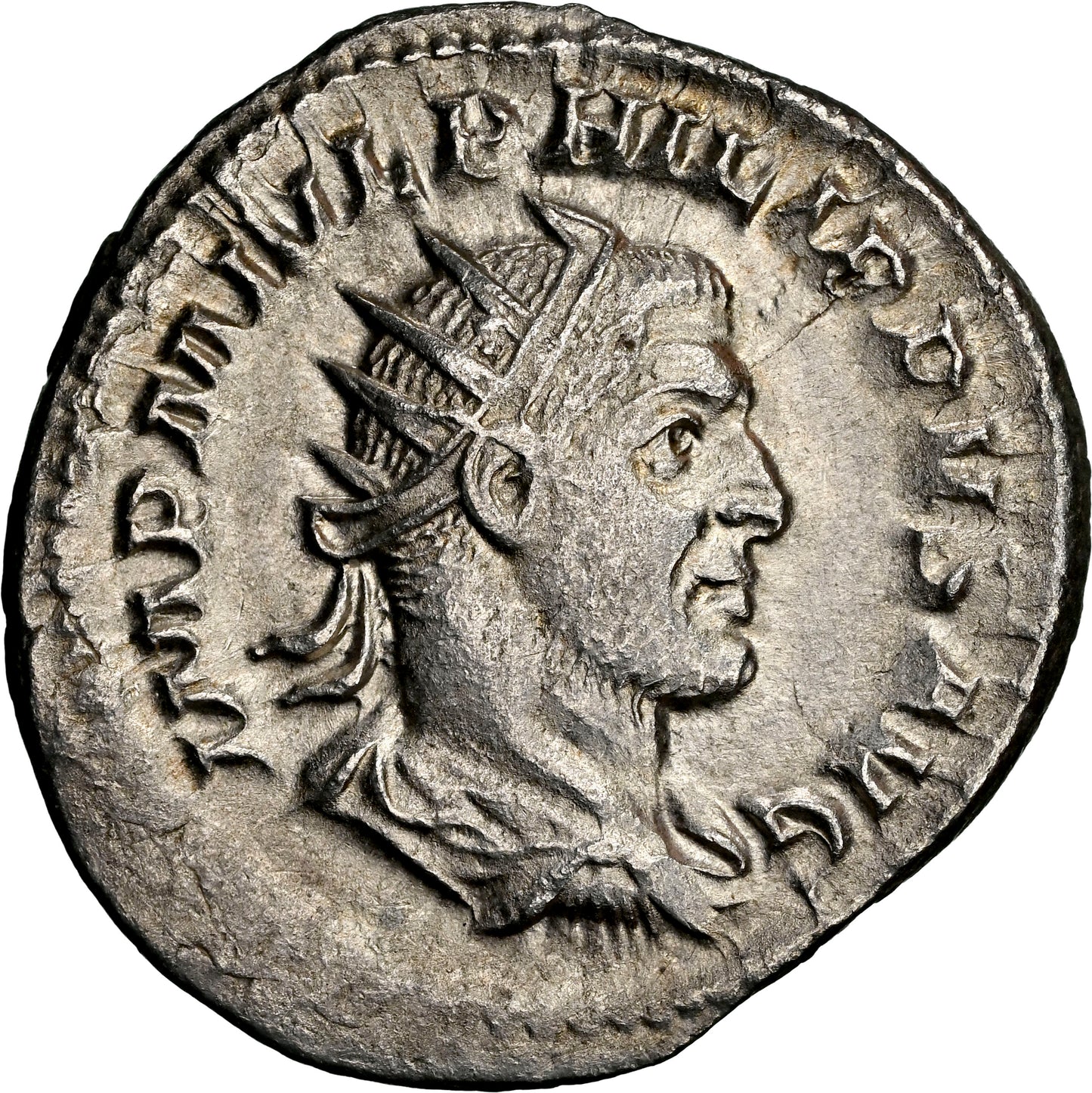 Roman Empire - Philip I - Silver Double-Denarius - NGC Ch XF - RIC:27b