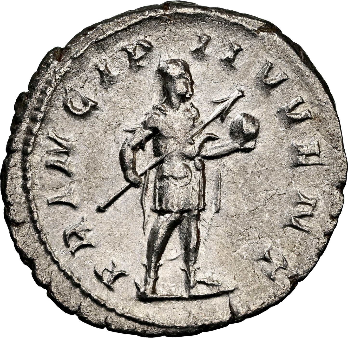 Roman Empire - Philip II - Silver Double-Denarius - NGC Ch VF - RIC:216c