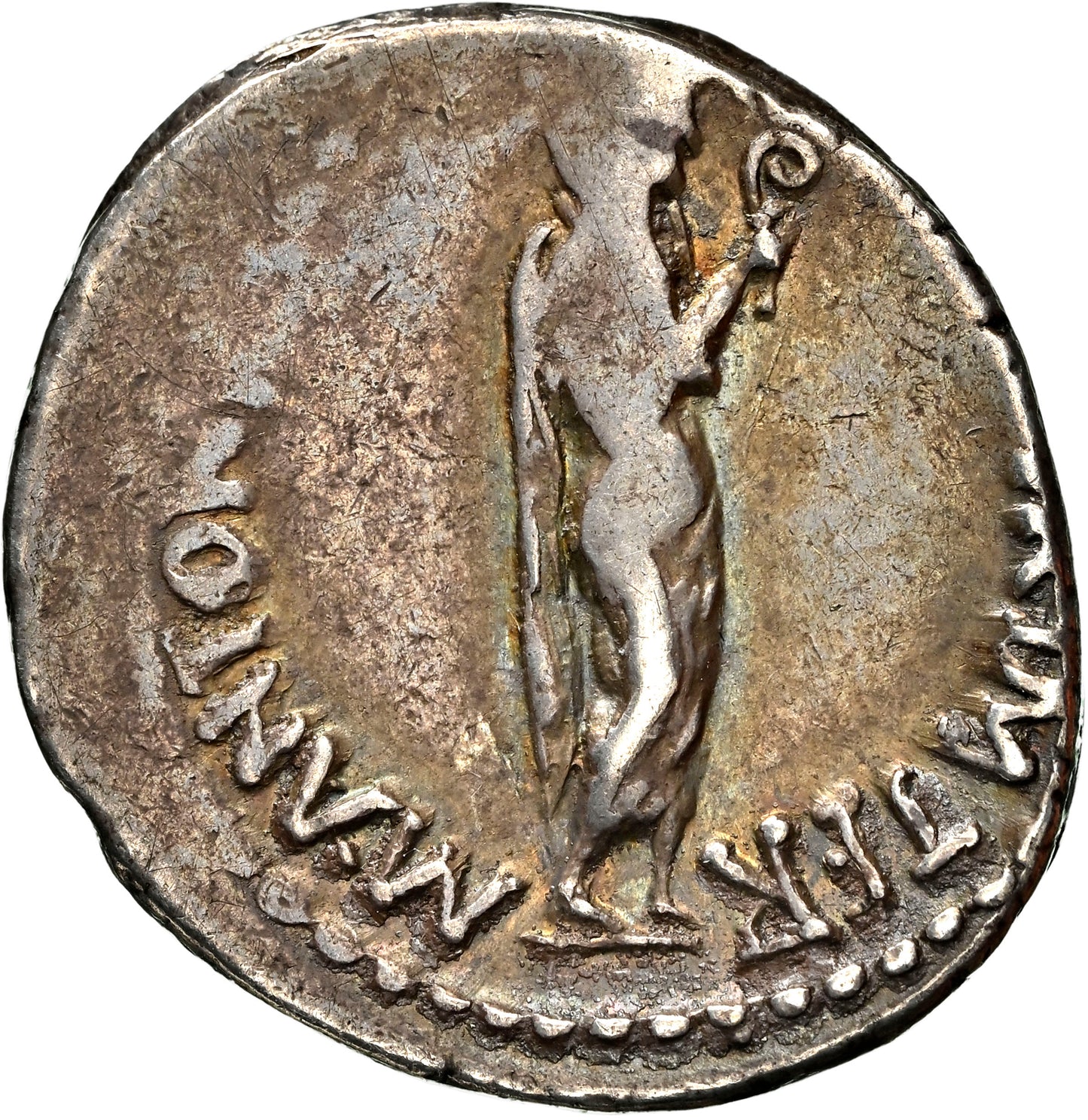 Roman Imperatorial - Marc Antony - Silver Denarius - NGC VF - Crawf. 533/2