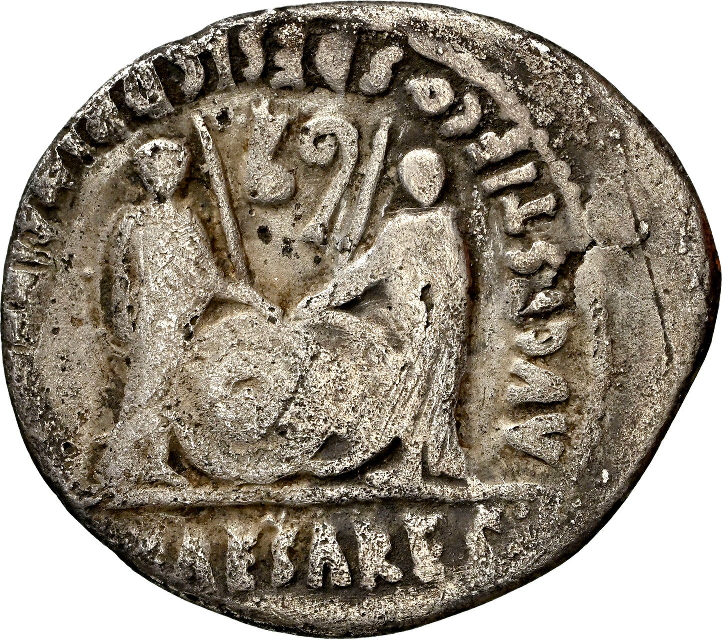 Roman Empire - Augustus - Silver Denarius - NGC F - RIC:207