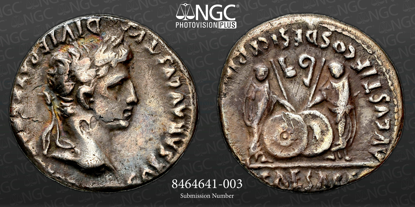 Roman Empire - Augustus - Silver Denarius - NGC VF - RIC:207