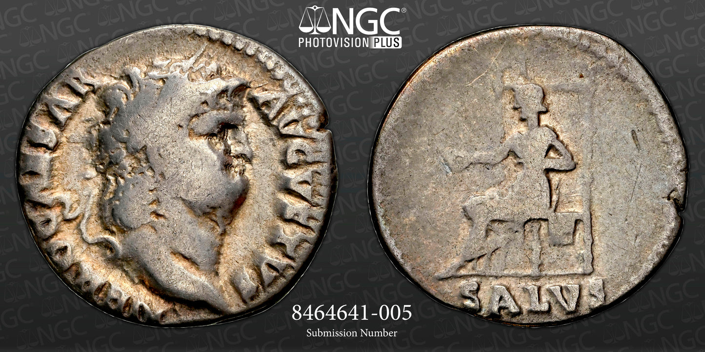 Roman Empire - Nero - Silver Denarius - NGC VG - RIC:60